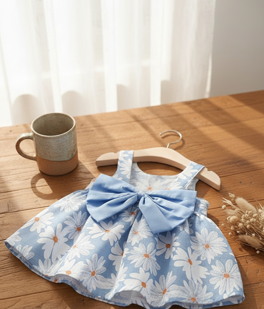 Sweet Daisy Bow Dress
